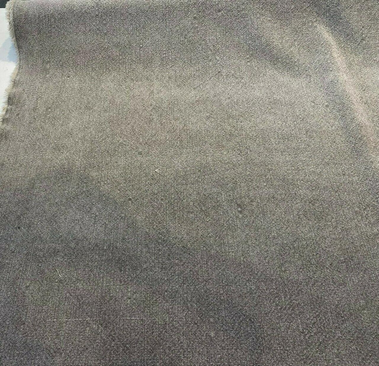 1 Yard Calvin Linen Tumble Weed Gray Italian Upholstery Drapery Fabric 56" Wide